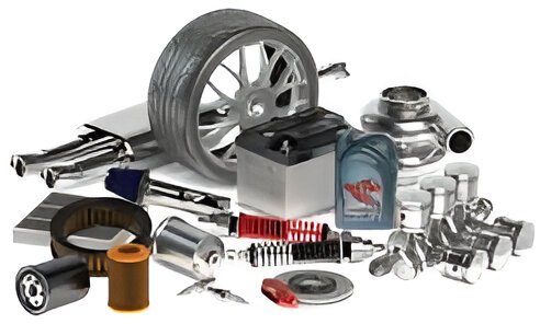 Professional mechanic checking suspension and steering parts in workshop